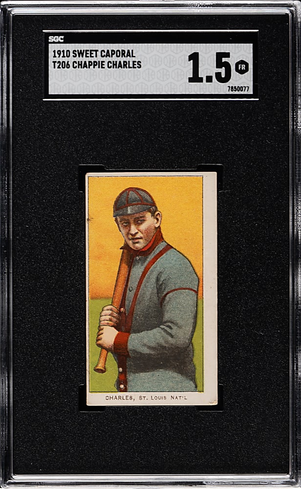 1909-1911 T206 White Border Chappie Charles SGC FAIR 1.5