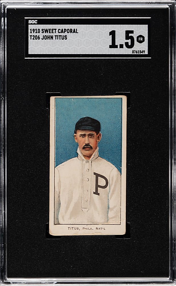 1909-1911 T206 White Border John Titus SGC FAIR 1.5