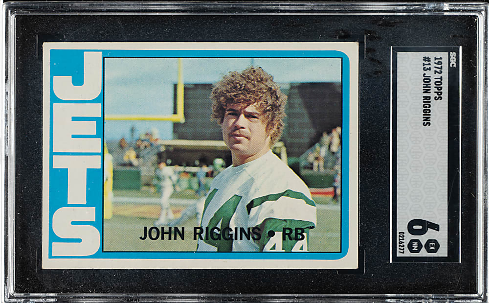 1972 Topps Football #13 John Riggins Rookie SGC EX/NM 6