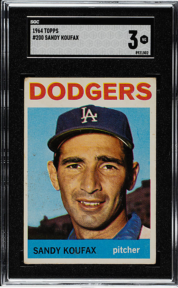 1964 Topps #200 Sandy Koufax SGC VG 3