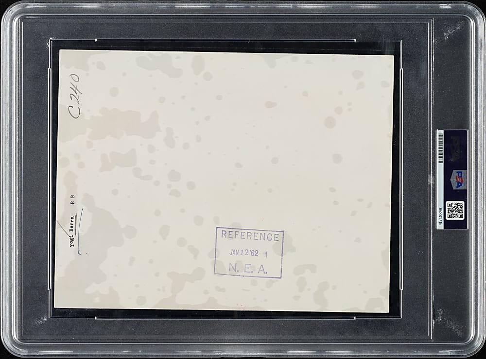 1962 Yogi Berra Original Newspaper Enterprise Association News Service Photograph PSA/DNA Type I