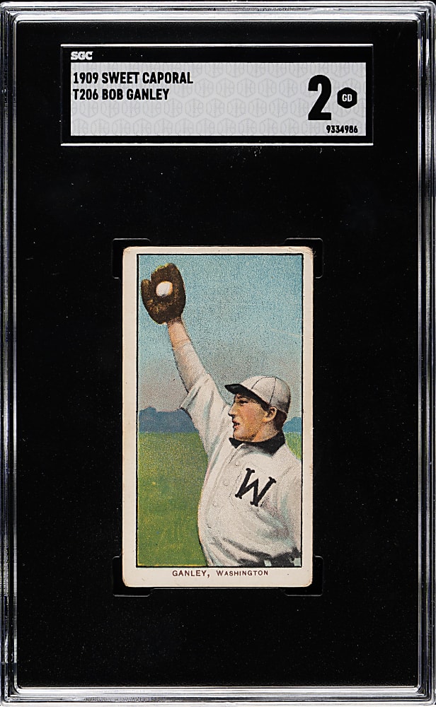 1909-1911 T206 White Border Bob Ganley SGC GOOD 2