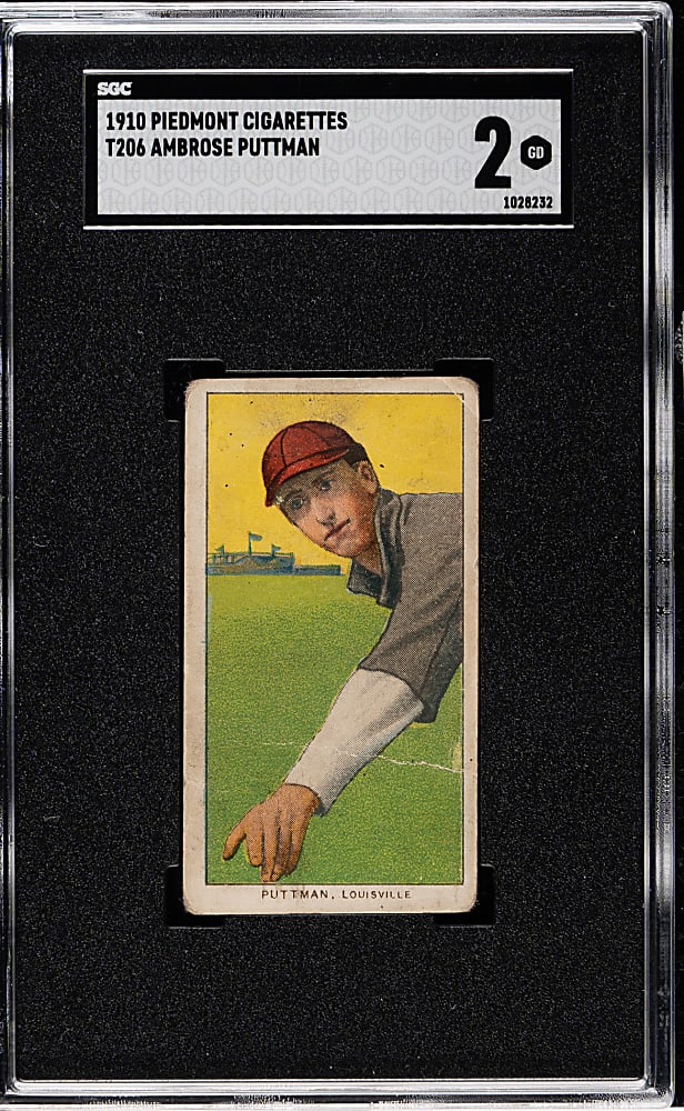 1909-1911 T206 White Border Ambrose Puttman SGC GOOD 2