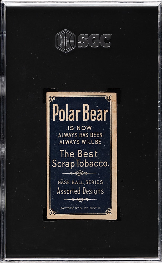 1909-1911 T206 White Border Cy Seymour Portrait SGC GOOD 2 - Polar Bear Back