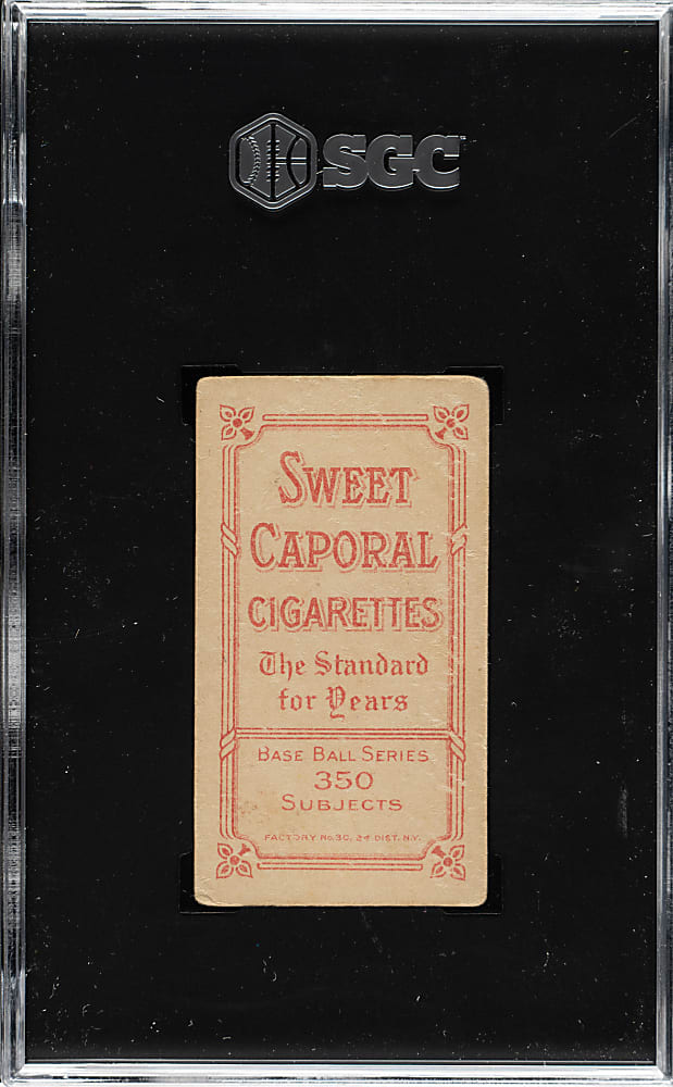 1909-1911 T206 White Border Billy Campbell SGC GOOD 2