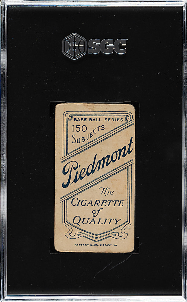 1909-1911 T206 White Border Ginger Beaumont SGC GOOD 2