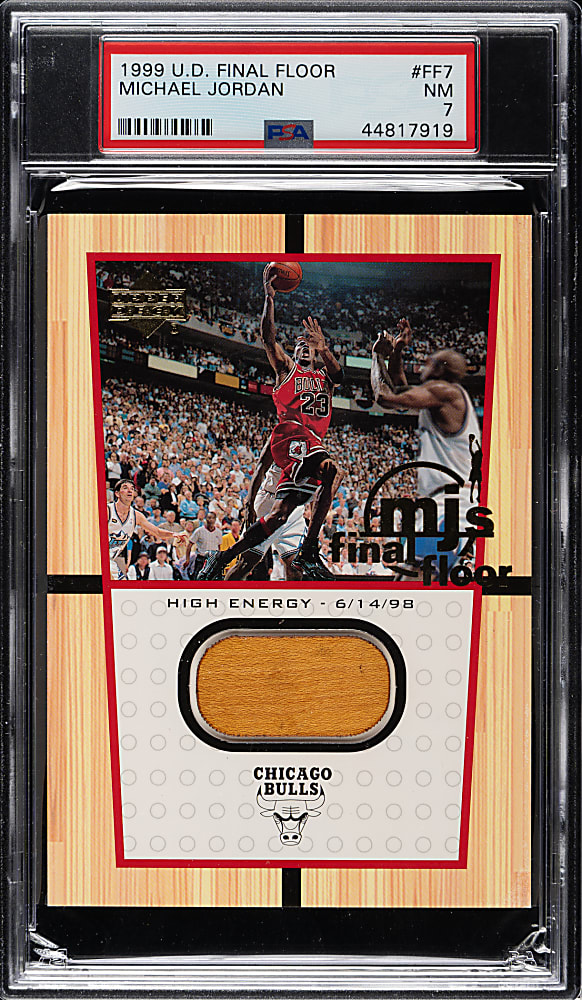 1999-2000 Upper Deck MJ's Final Floor Basketball #FF7 Michael Jordan PSA NM 7