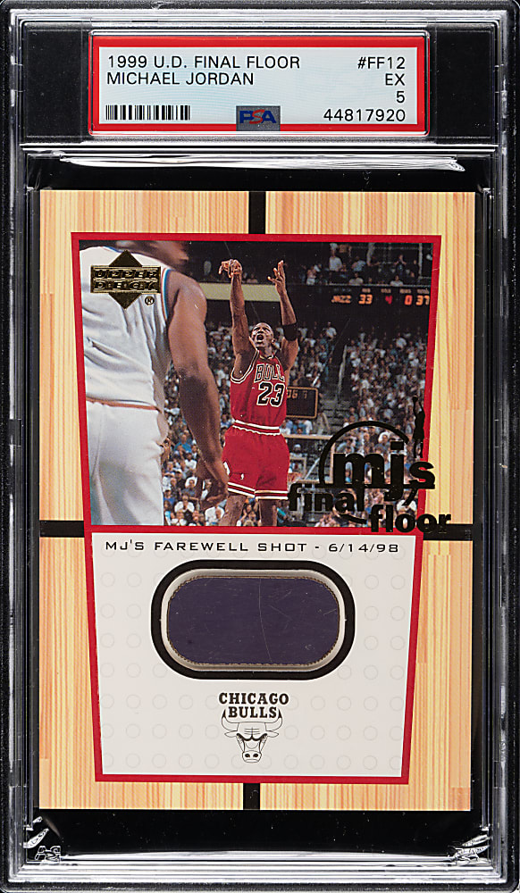 1999-2000 Upper Deck MJ's Final Floor Basketball #FF12 Michael Jordan PSA EX 5