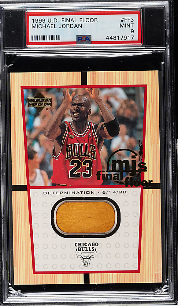 1999-2000 Upper Deck MJ's Final Floor Basketball #FF3 Michael Jordan PSA MINT 9