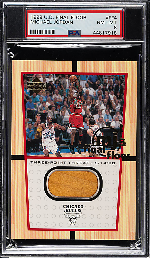 1999-2000 Upper Deck MJ's Final Floor Basketball #FF4 Michael Jordan PSA NM-MT 8