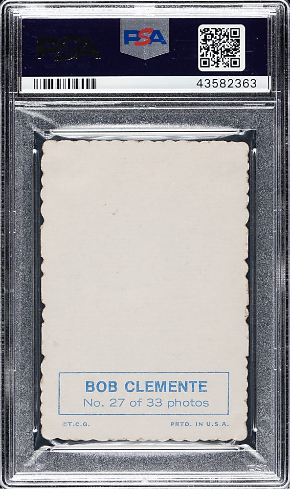 1969 Topps Deckle Edge #27 Roberto Clemente PSA EX 5