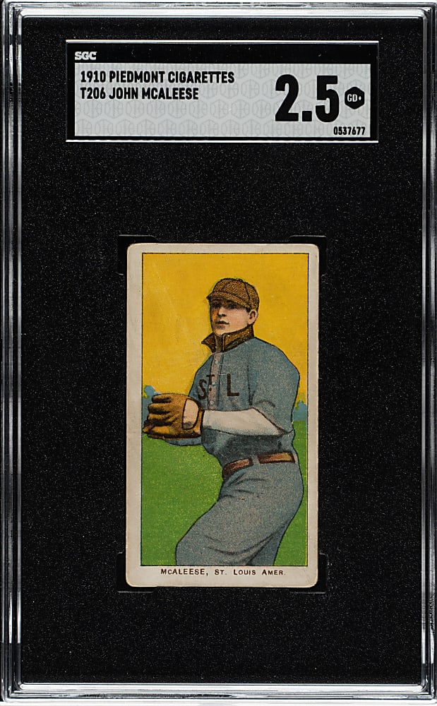 1909-1911 T206 White Border John McAleese SGC GOOD+ 2.5