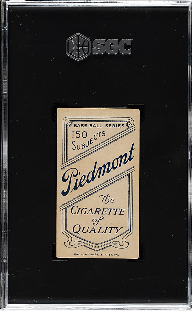 1909-1911 T206 White Border Cy Seymour Batting SGC GOOD+ 2.5
