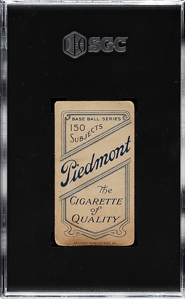 1909-1911 T206 White Border Patsy Dougherty Portrait SGC GOOD+ 2.5
