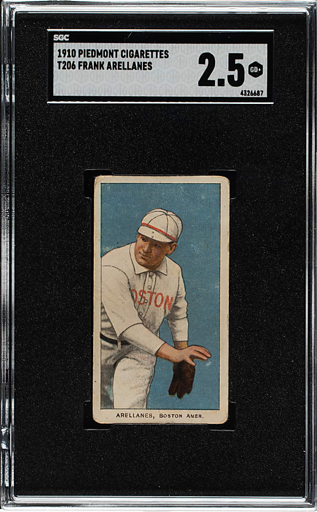 1909-1911 T206 White Border Frank Arellanes SGC GOOD+ 2.5