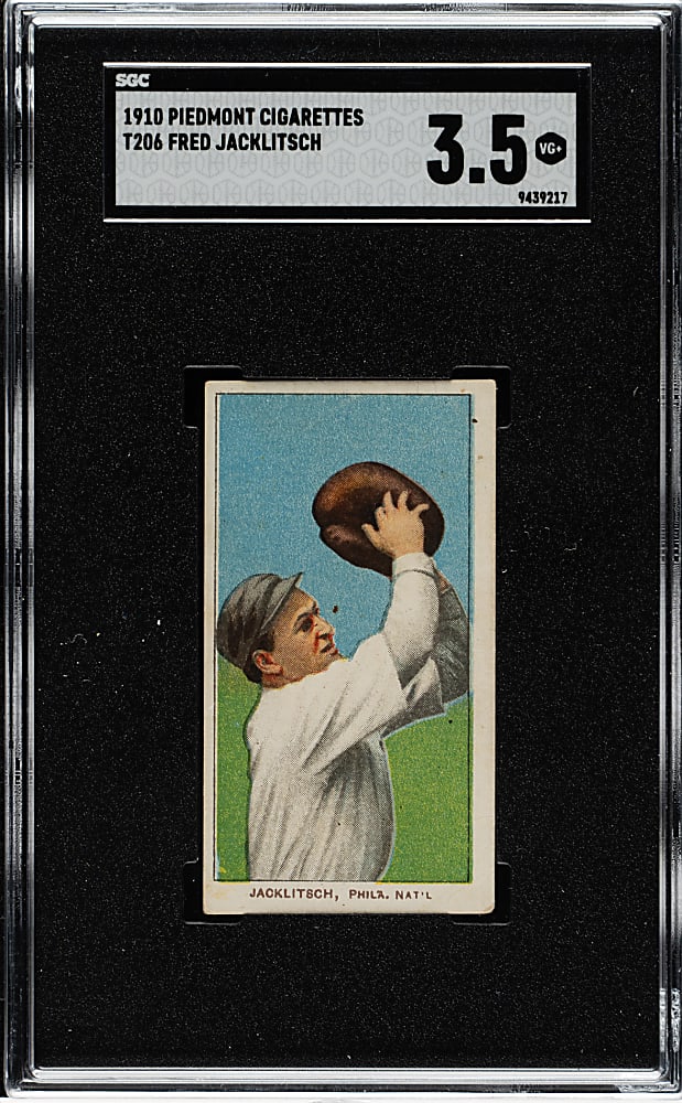 1909-1911 T206 White Border Fred Jacklitsch SGC VG+ 3.5