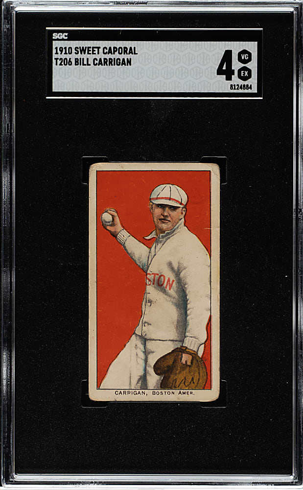 1909-1911 T206 White Border Bill Carrigan SGC VG/EX 4