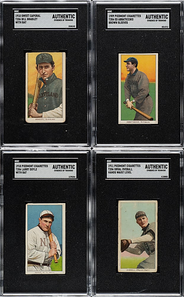1909-1911 T206 White Border SGC Authentic Collection (11)