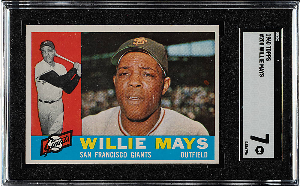 1960 Topps #200 Willie Mays SGC NM 7