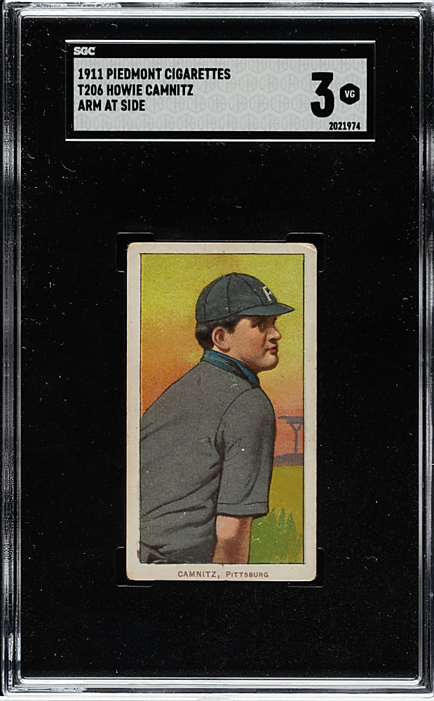 1909-1911 T206 White Border Howie Camnitz Arm At Side SGC VG 3