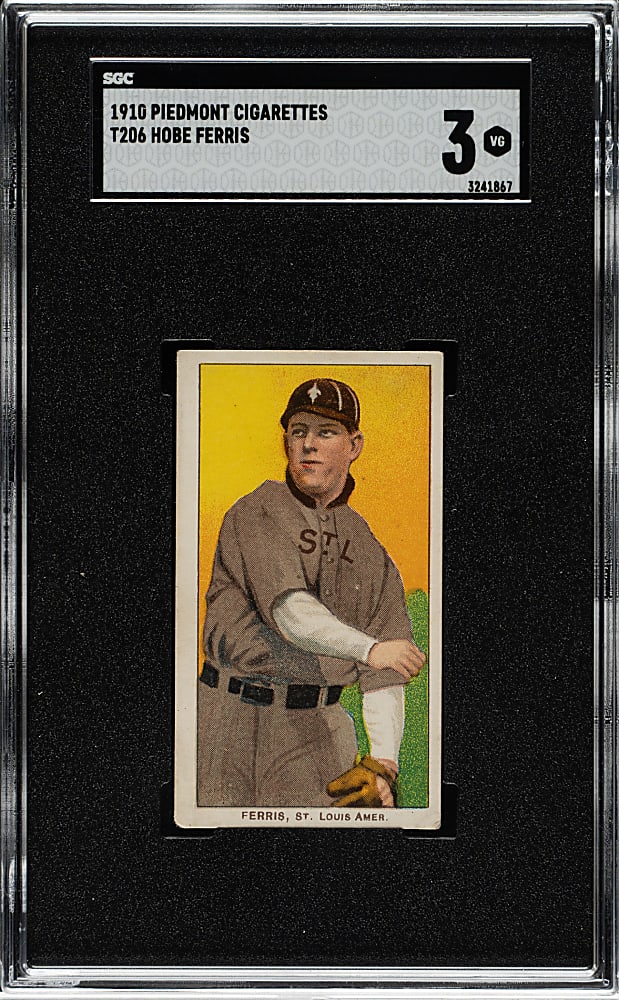 1909-1911 T206 White Border Hobe Ferris SGC VG 3