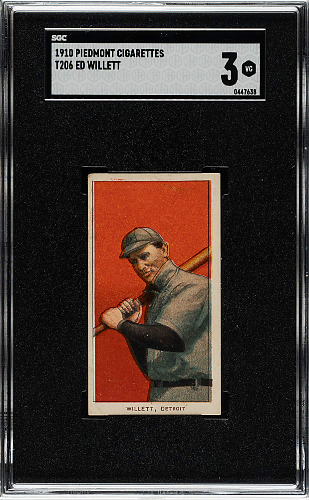 1909-1911 T206 White Border Ed Willett SGC VG 3