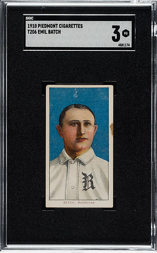 1909-1911 T206 White Border Emil Batch SGC VG 3