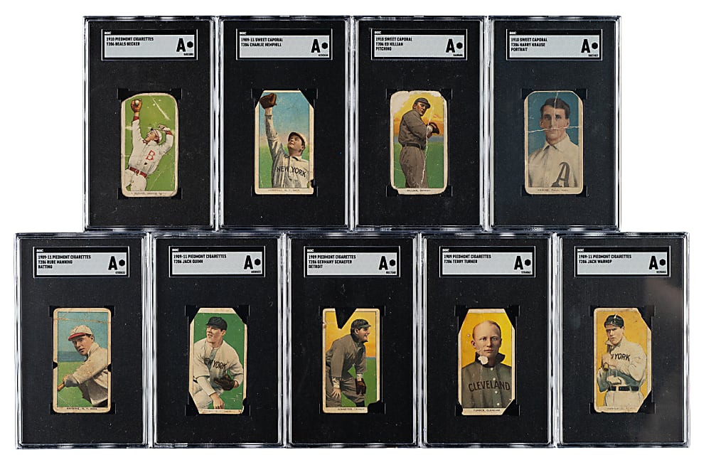 1909-1911 T206 White Border PSA- and SGC-Graded Collection (13) Including Joe Tinker and Vic Willis