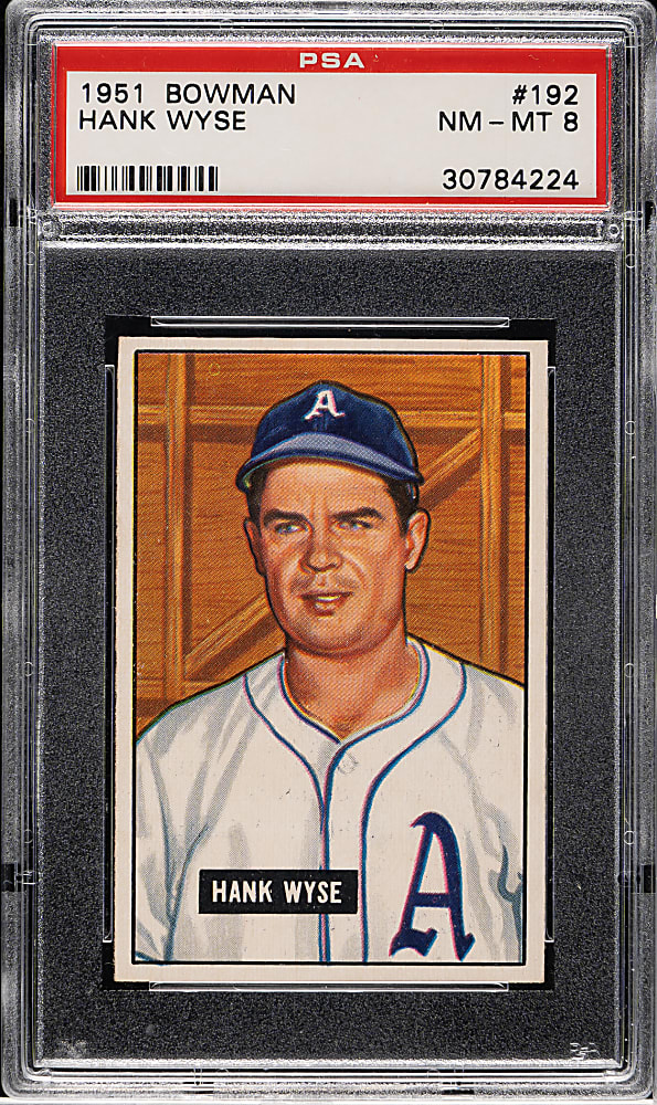 1951 Bowman #192 Hank Wyse PSA NM-MT 8