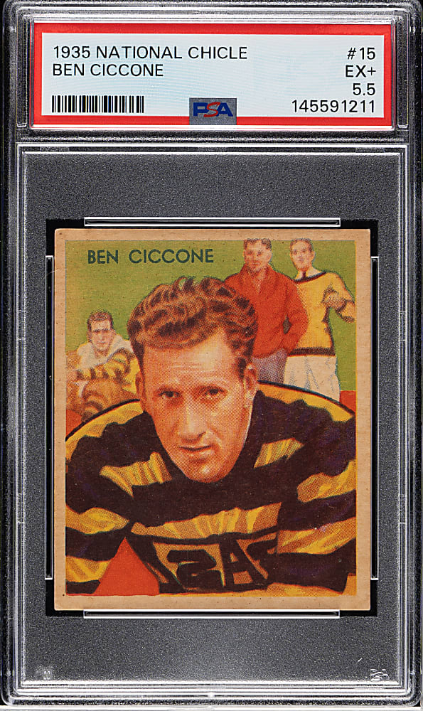 1935 R331 National Chicle Football #15 Ben Ciccone PSA EX+ 5.5