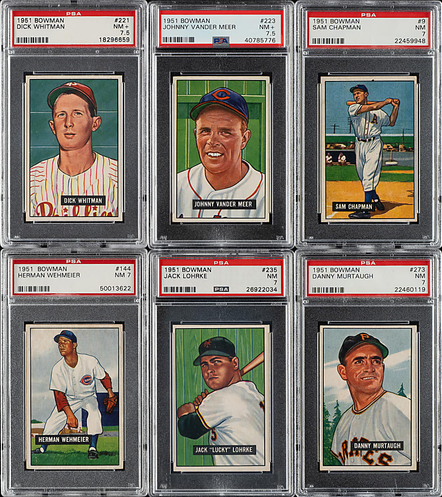 1951 Bowman PSA-Graded Collection (6)