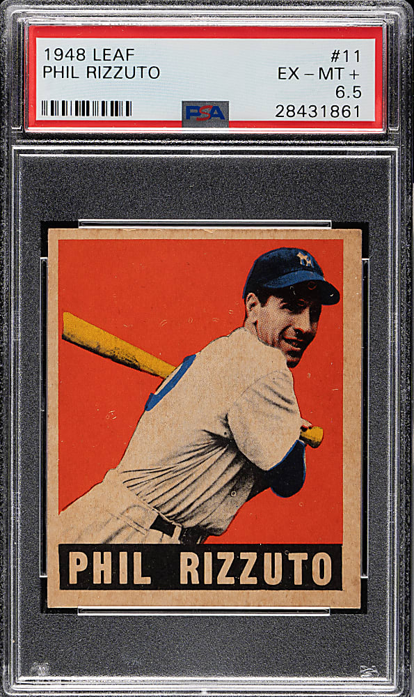 1948-1949 Leaf #11 Phil Rizzuto PSA EX-MT+ 6.5
