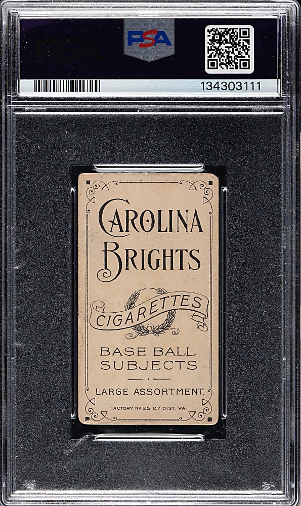 1909-1911 T206 White Border Paul Davidson PSA GOOD 2 - Carolina Brights Back