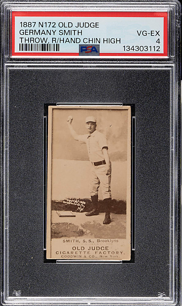 1889 N172 Old Judge Germany Smith PSA VG-EX 4