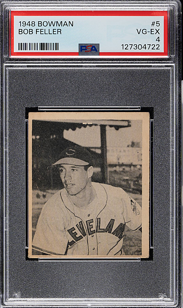 1948 Bowman #5 Bob Feller PSA VG-EX 4