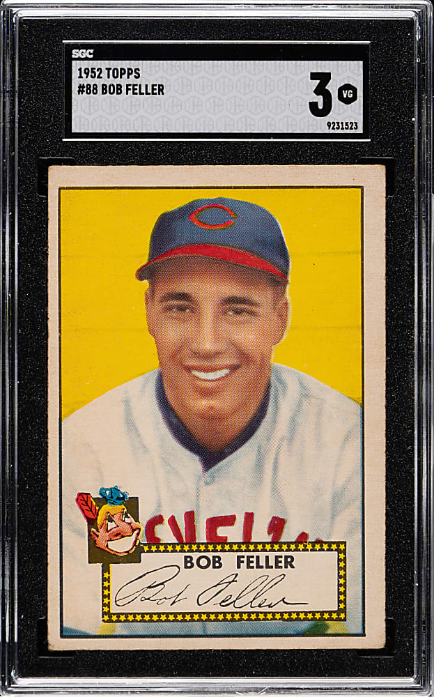 1952 Topps #88 Bob Feller SGC VG 3