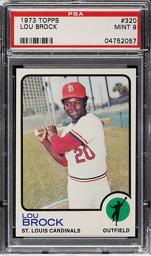 1973 Topps #320 Lou Brock PSA MINT 9
