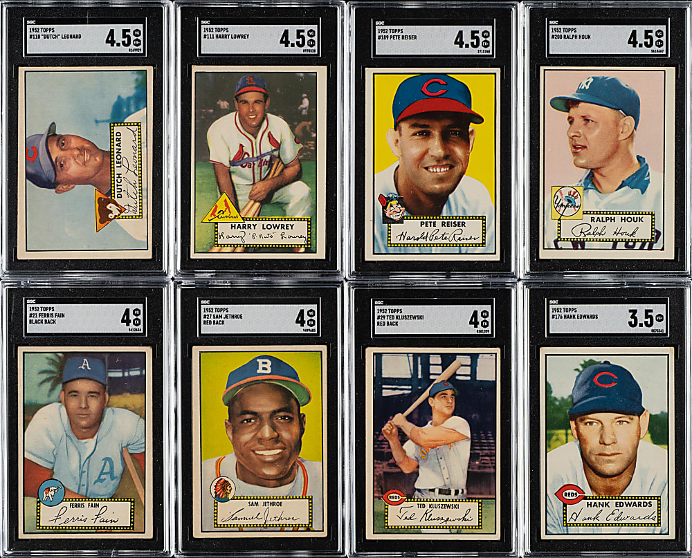 1952 Topps SGC-Graded Collection (8)