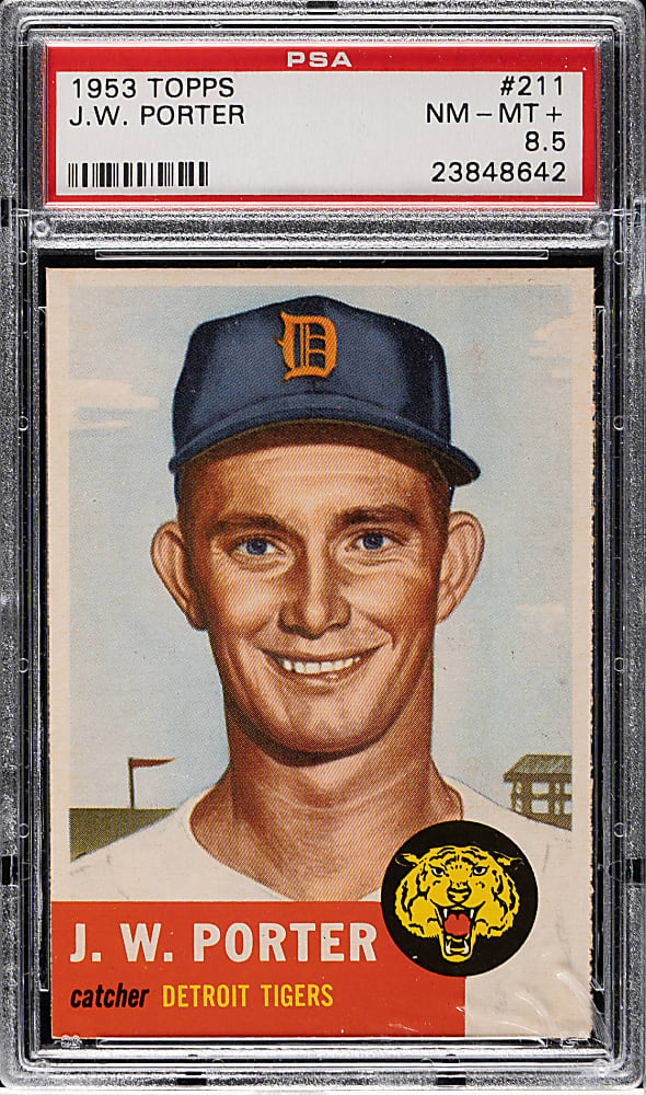 1953 Topps #211 J. W. Porter PSA NM-MT+ 8.5