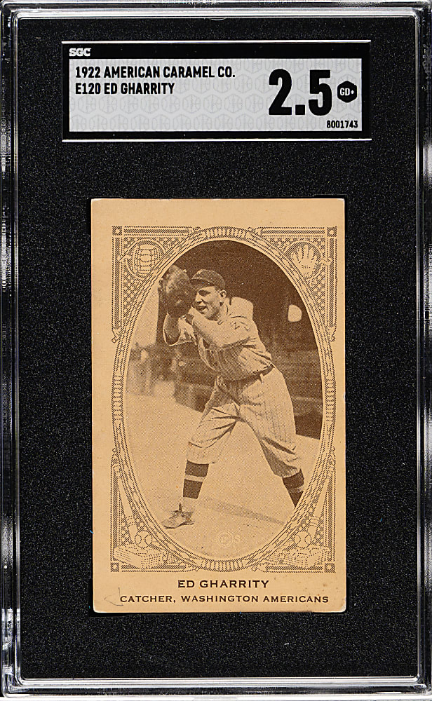 1922 E120 American Caramel Ed Gharrity SGC GOOD+ 2.5