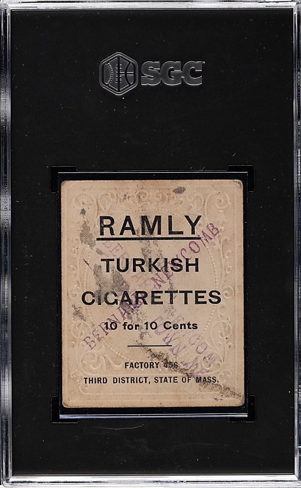1909 T204 Ramly Tobacco Fred Tenney SGC POOR 1