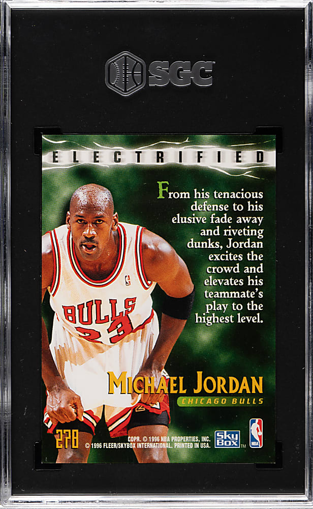 1995-1996 Skybox Premium Basketball #278 Michael Jordan SGC MINT 9