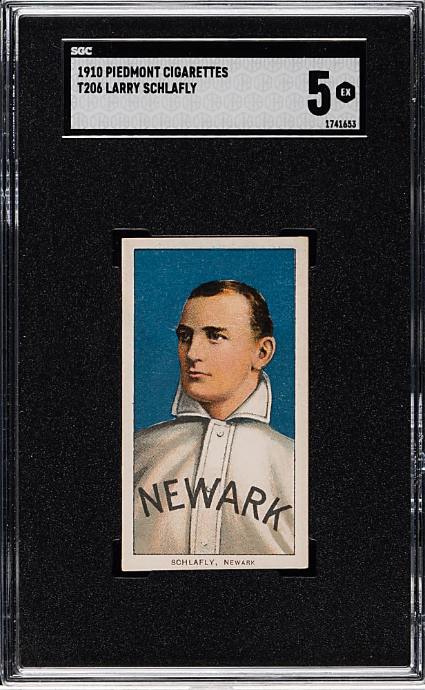 1909-1911 T206 White Border Larry Schlafly SGC EX 5