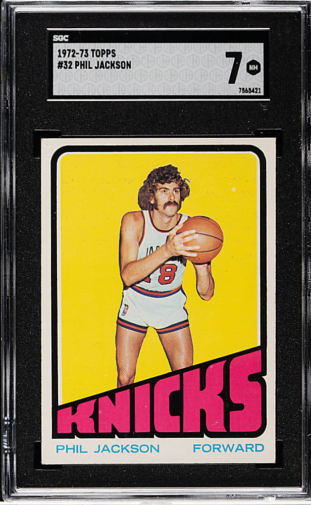 1972-1973 Topps Basketball #32 Phil Jackson Rookie SGC NM 7