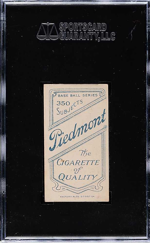 1909-1911 T206 White Border Jake Atz SGC EX 60