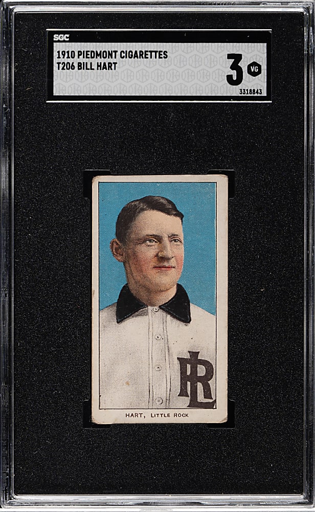 1909-1911 T206 White Border Bill Hart Southern Leaguer SGC VG 3