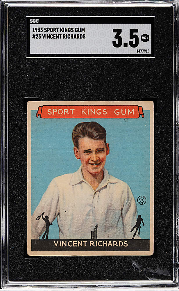 1933 R338 Sport Kings #23 Vincent Richards SGC VG+ 3.5