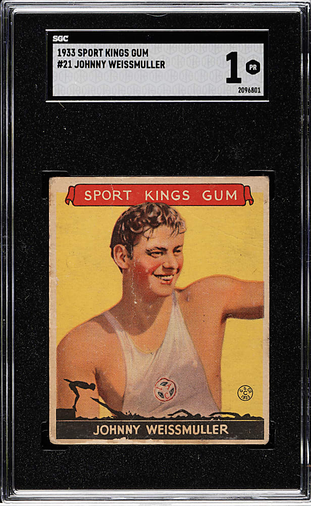 1933 R338 Sport Kings #21 Johnny Weissmuller SGC POOR 1
