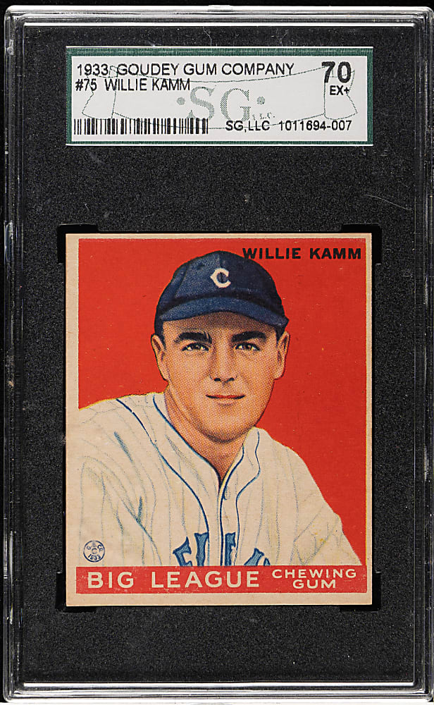 1933 R319 Goudey #75 Willie Kamm SGC EX+ 70