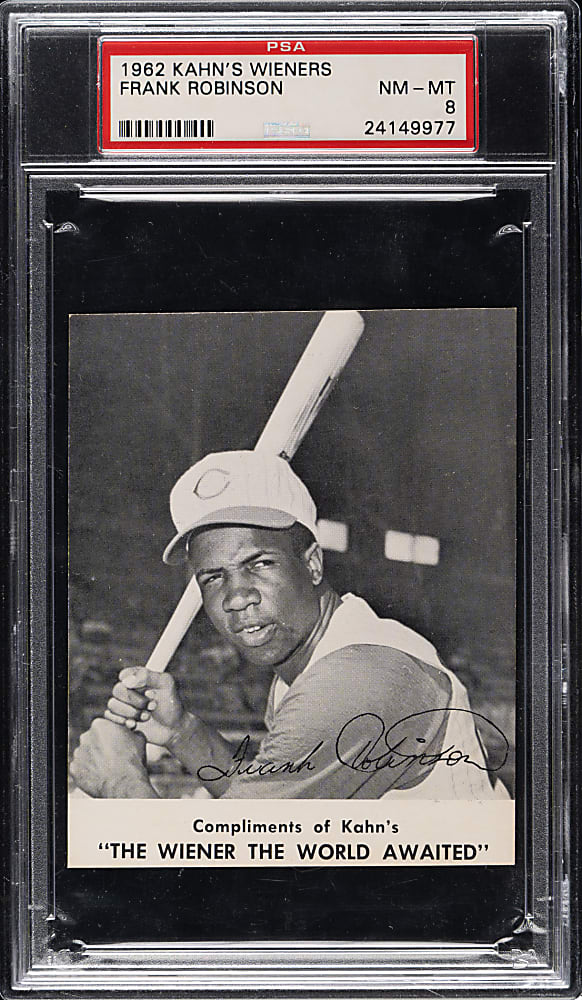 1962 Kahn's Wieners Frank Robinson PSA NM-MT 8